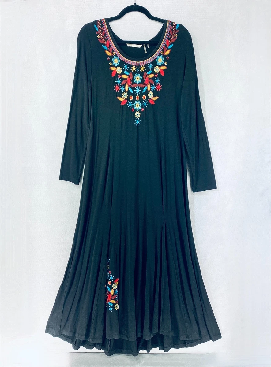 black knit midi dress Black Knit Contrast Ribbon Neckline Midi Dress *FINAL SALE* – SSYS main image 1