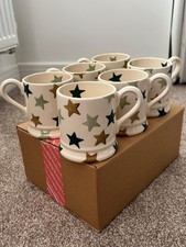 Emma Bridgewater Mug 1/2 Pint Star Special Set of 6 New Unused Discontinued 1st
