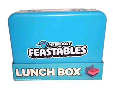 Mr Beast Feastables World's Coolest Lunch Box Collectible BPA Free Blue Pink New