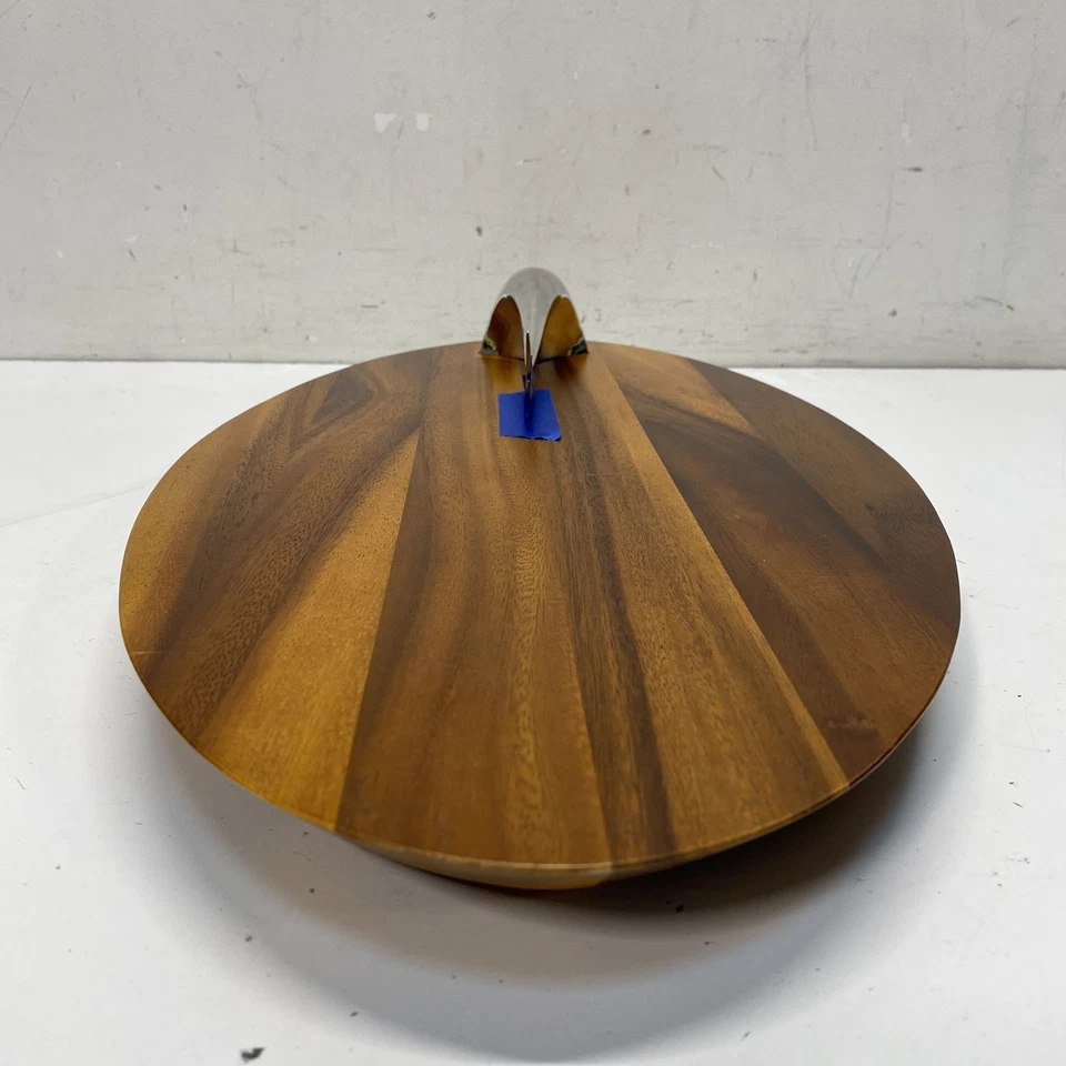 Nambe Swoop Cheese Board. 21 inch Long Wood Serve Tray - /Board - Image 3 of 4