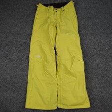 The North Face HyVent Snow Pants Womens Small Yellow Insulated Ski Snowboard