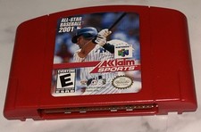 All-Star Baseball 2001 (Nintendo 64, 2000) N64 Authentic Red Cartridge & Tested
