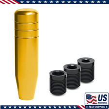 5 Heavy Weighted Shifter Knob Aluminum Alloy Gold Universal Gear Lcolor Gold 5 Heavy Weighted Shifter Knob Aluminum Alloy Gold Universal Gear Lcolor Gold