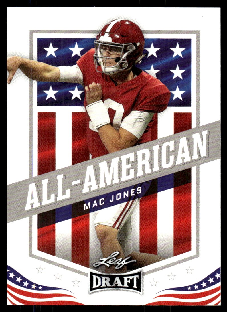 Mac Jones 2021 Leaf Draft #46 Alabama Crimson Tide NFL READ FREE SHIPPING