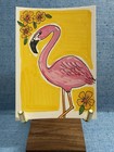 ACEO OOAK Art Card Birds Flamingo Watercolor 2.5 X 3.5 ATC Illustration — photo 2