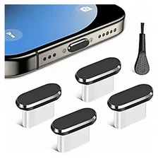 4Pcs USB C Dust Plug With Cleaning Brush Anti Dust USB-C Plug Cover