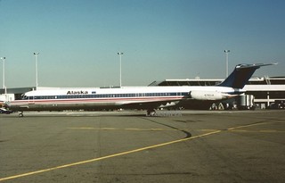 Original 35mm Aircraft Slide Alaska McDonnell Douglas MD 82 N780JA LN 1080 plane