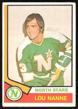 1974-75 O-Pee-Chee Vintage OPC Hockey Lou Nanne Minnesota North Stars #325