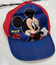Disney Mickey Mouse MVP 28 Snapback Baseball Cap Red Blue Youth OSFM