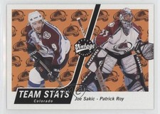 2000-01 Upper Deck Vintage Joe Sakic Patrick Roy #99 HOF 0q3