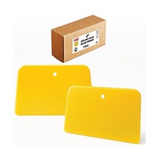 LAUCO Auto Body Filler Spreaders 100 Pieces - Yellow Reusable Plastic Sprea...
