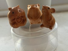 Trio of Friends Mouse Dormouse and Hamster Figurines