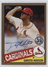 2020 Topps 1985 Baseball Series 2 Gold 19/50 Dakota Hudson #85A-DH Auto p8v