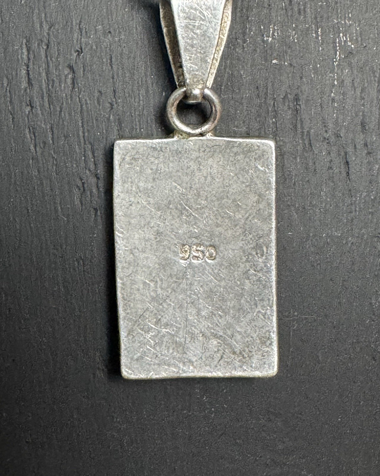 Peruvian 950 Silver Multi Stone Inlay Geometric 1… - image 5