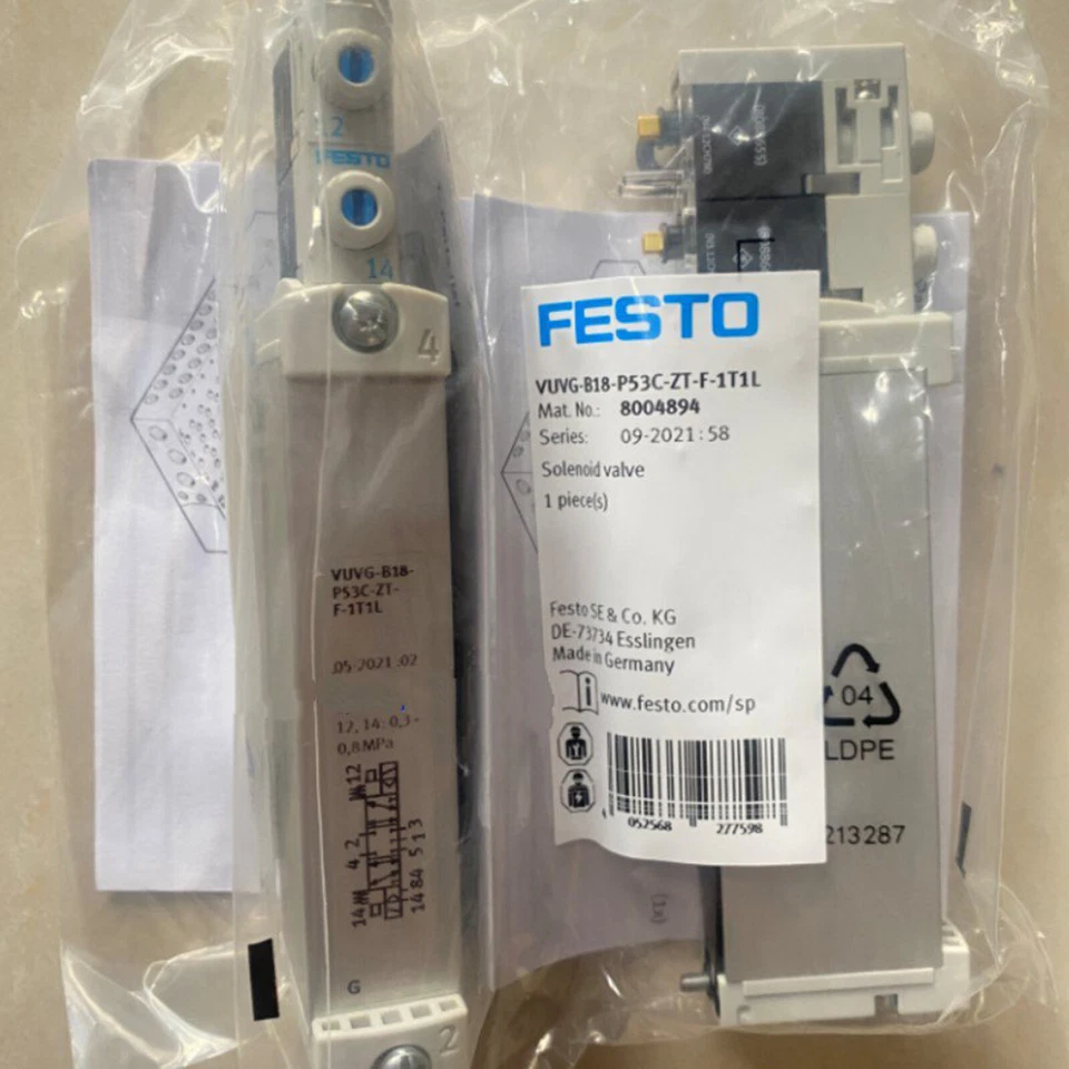 1PC FESTO solenoid valve VUVG-B18-P53C-ZT-F-1T1L 8004894 New Expedited Shipping - Image 2 of 2