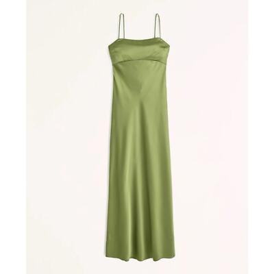 Abercrombie Fitch Satin Cowl Back Slip Dress