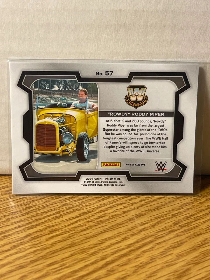 “Rowdy” Roddy Piper 2024 Panini Prizm #57 Disco Prizm - Image 2 of 2