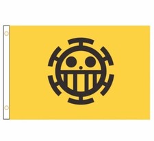 One Piece Jolly Roger Trafalgar Law Cuore Pirata Bandiera Cosplay Anime Manga