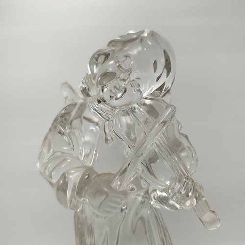 Mikasa Crystal Herald Angelic Violin Figurine 8in Angel SN093/928 - Picture 2 of 9