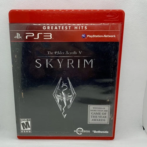 Elder Scrolls V Skyrim - Greatest Hits -PlayStation 3 PS3 - Complete w/ Manual