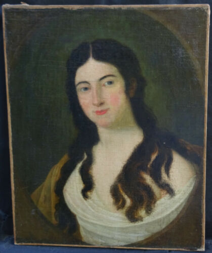 Portrait de Femme Ecole Française du XVIIème siècle Huile sur toile