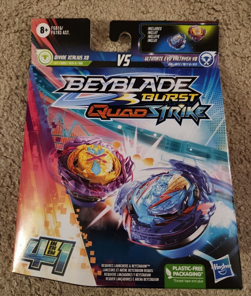 Beyblade Burst QuadStrike Ultimate Evo Valtryek V8 & Divine