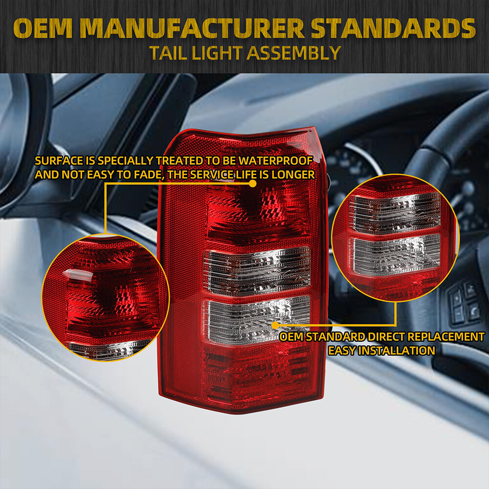 For Jeep Patriot 2008 2017 Driver Side Tail Light Assembly With Red