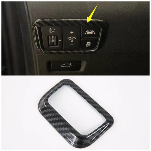 Carbon Fiber Headlight Adjustment Frame Cover Trim For 20212023 Kia K5