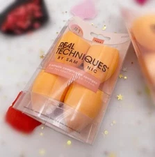 Real Techniques Beauty Sponge 4 pcs Latex-Free Makeup Blender Miracle 91553 new