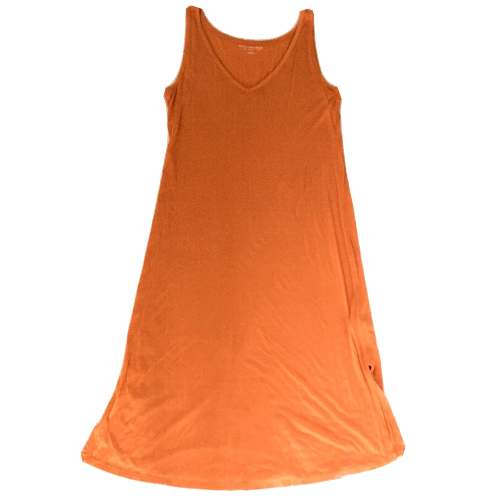 Soft Surroundings Women Orange Lining Basic Maxi … - image 1