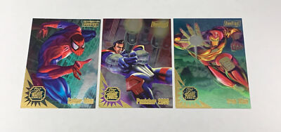 1995 Flair 95 Marvel Annual Duo Blast Complete Insert Set 3 Cards Vintage CV JD