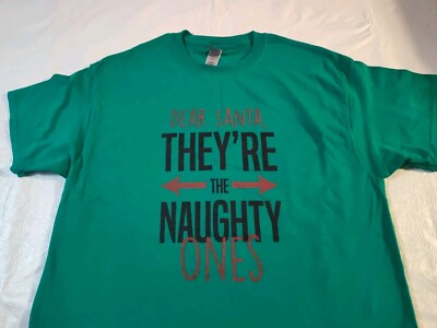 Unisex Adult Christmas Tshirt  Dear Santa Size L