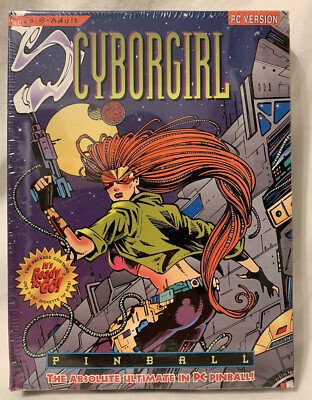 Cyborgirl Pinball (PC, 1994) - IBM PC Tandy - 3.5  Disks, BRAND NEW & SEALED!