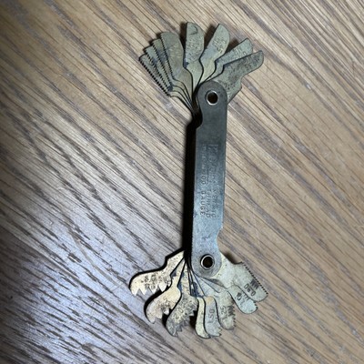 Vintage Blue Point Messing Gewindelehre metrisch TOM-100