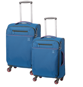 2er set Royal Life viaje maleta set trolley set 18kg + 25kg azul/negro *  nuevo * | eBay
