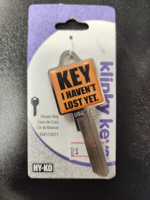 ''KEY I HAVEN'T LOST YET'' KWIKSET KW1/KW10 KEYBLANK (DISCON.) -READ DETAILS BELOW