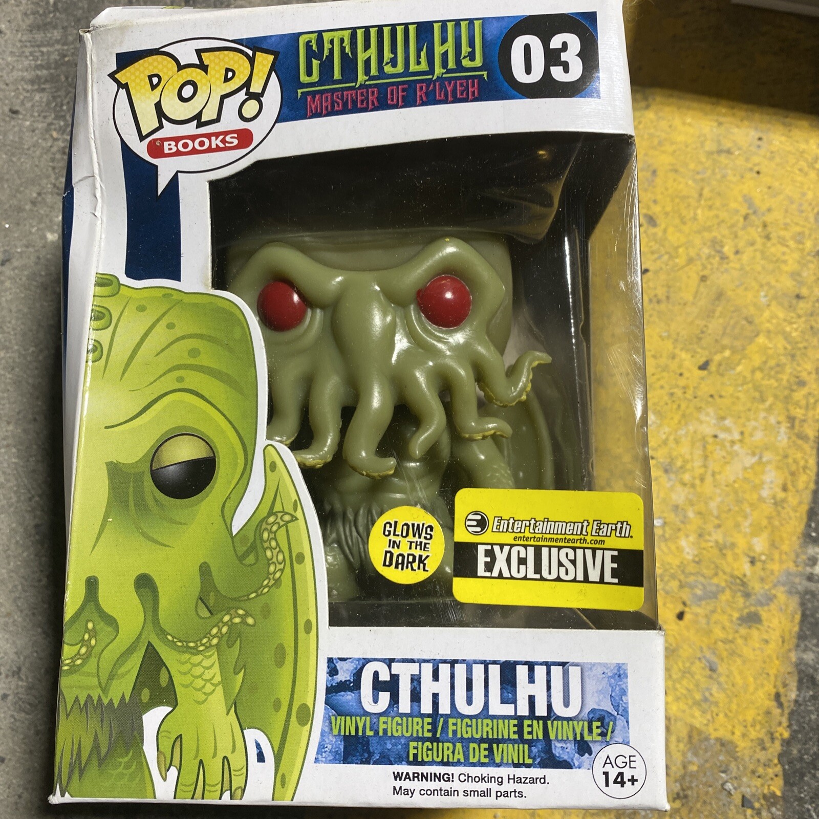Funko Pop! Cthulhu Master Of R'Lyeh #03 Brillo En La Oscuridad Caja Exclusiva Mancha