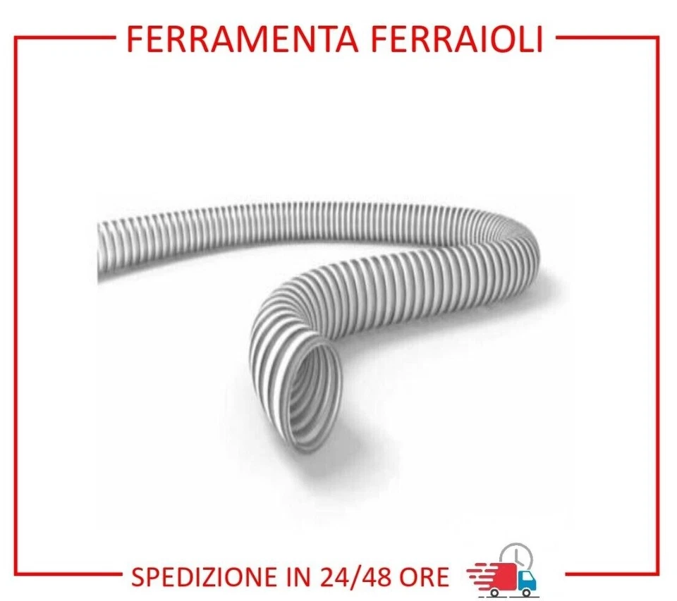 Tubo spiralato PVC alimentare acqua irrigazione giardino 20 25 30 40 50 60 mm