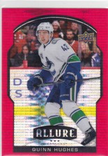 20/21 ALLURE..QUINN HUGHES..RED RAINBOW..CARD # 43..CANUCKS..COMBINED SHIP
