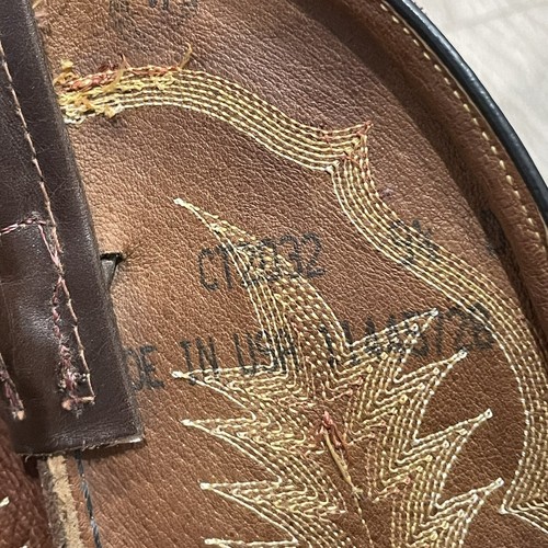 Tony Lama Men's 9.5 - CT2032 Cowboy Collection Stockman Boot with Chocolate - Picture 9 of 11