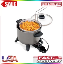 Presto Kitchen Kettle Multi-Cooker with Non-Stick Feature, Electric Deep Fryer