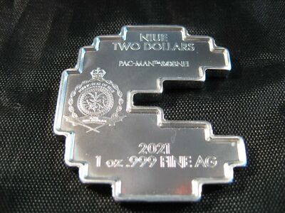 未流通品 パックマン ニウエ 1オンス銀貨 2020年 40周年 1oz