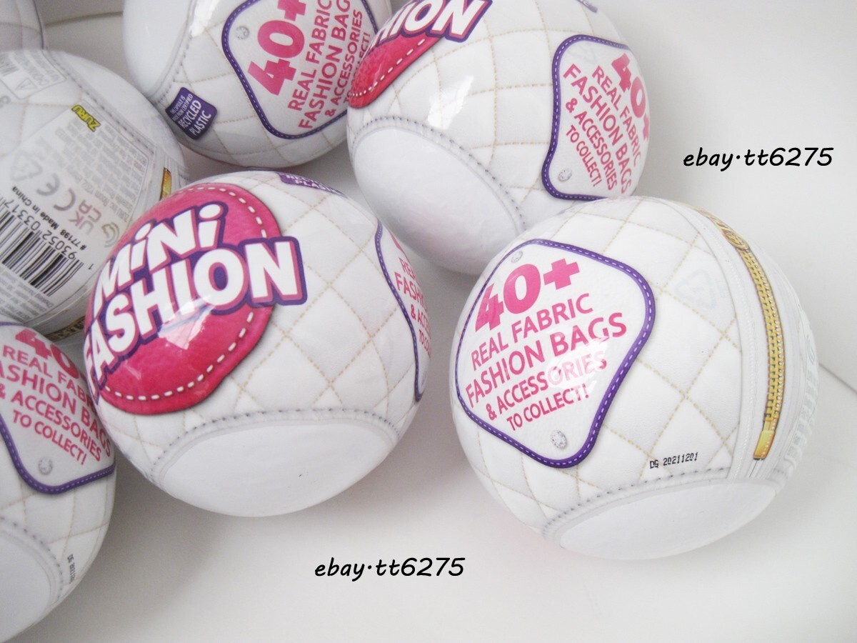 Eight(8) Zuru Mini Fashion * Series 1 * 5 Surprise Balls Unopened Lot