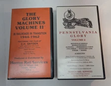 LOT OF 2 VHS: Pennsylvania Glory 40-50's Vol 2 & The Glory Machine 1944-62 Vol 2