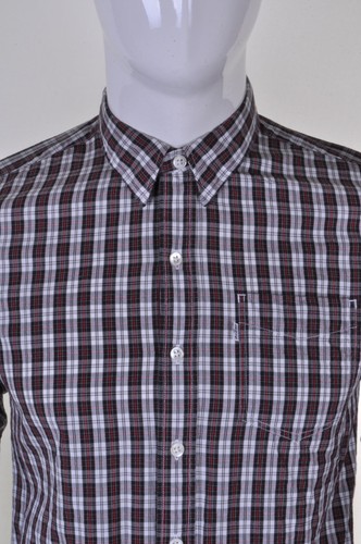 Mod con botones vintage LEVIS S tartan occidental rockabilly vaquero a cuadros - Imagen 3 de 12