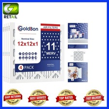 4-Pack MERV 11 Air Filters for Efficient Home Air Quality - Compatible HVAC