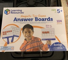Learning Resources Magnetic Ten-Frame Answer Boards 104 Pieces Ages 5 Brand New