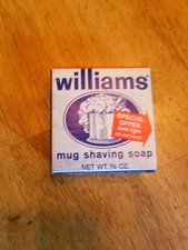 Rare Williams Mug Shaving Soap in Original Box/Rapper and Offer