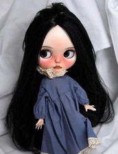 OOAK Blythe Doll - Vintage Girl - Custom Hand-Painted Makeup, Freckles