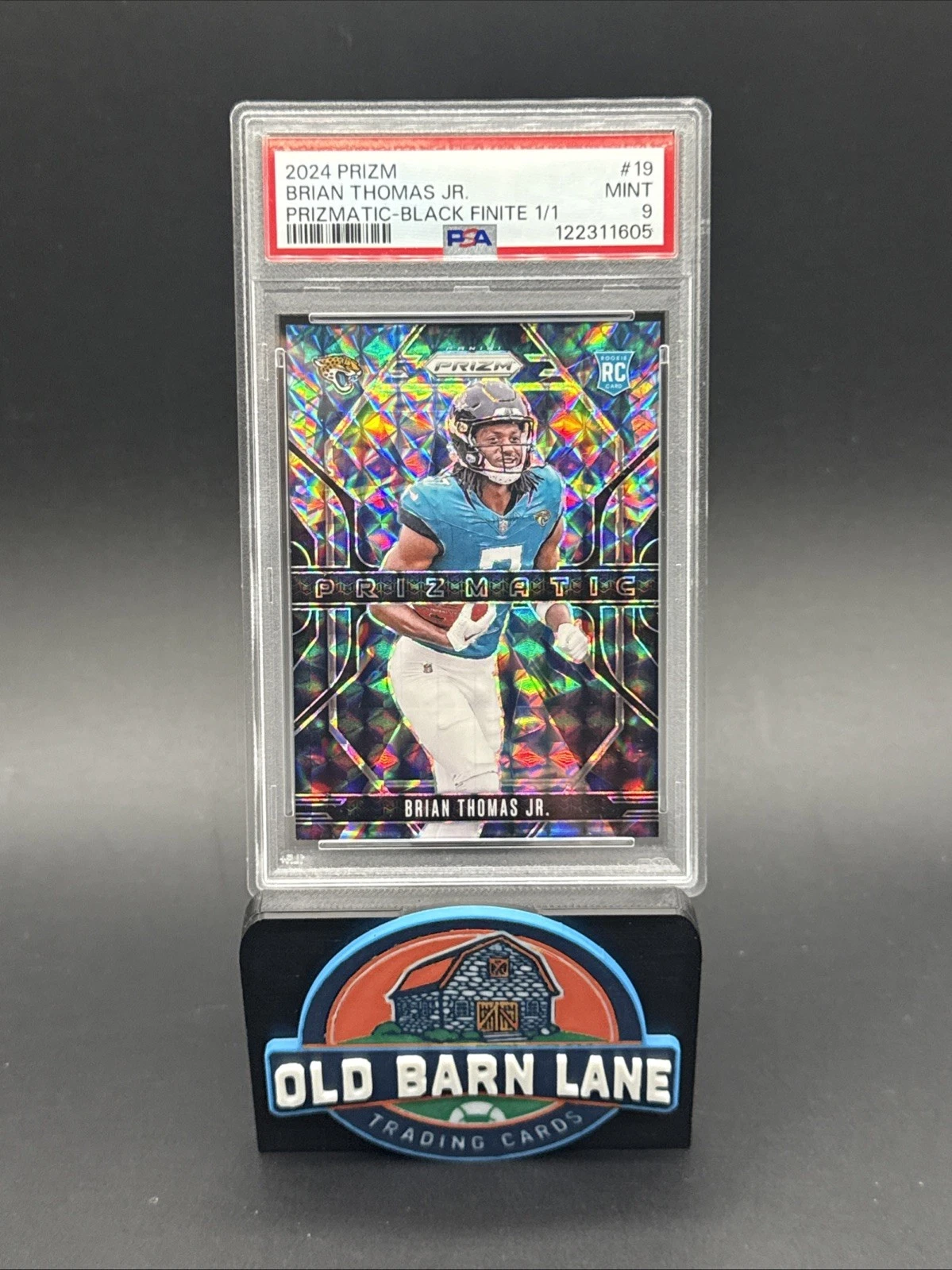 Brian Thomas Panini Prizm Prizmatic #19 Black Finite 1/1